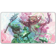 Ultra PRO - Magic The Gathering Bloomburrow Stitched Edge Playmat Featuring Sylvan Tutor, Game Accessory, Durable Fabric Top, Non-Slip Base , Premium Stitched Edges, Compact Size