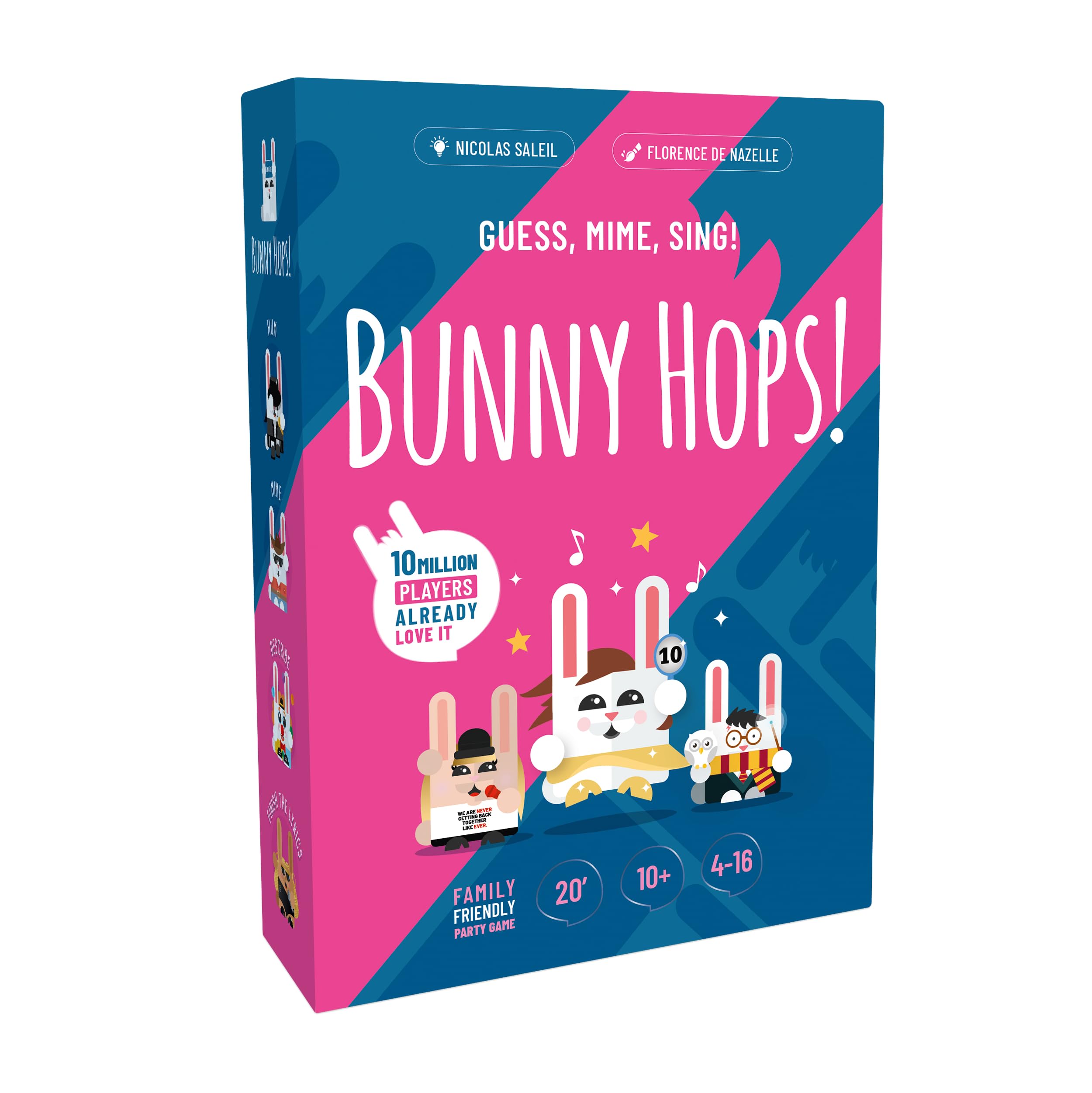 SAVANA Bunny Hops! - Guess, Mime, Sing! | Award Winning Family Friendly Party Game | 4-16 Players | Game for Kids, Teens and Adults