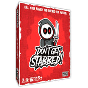 Don't Get Stabbed!: The Party Game Where You Get to Kill Your Family and Friends (for Pretend). Exciting Card Game for Adults and Horror Gift for Scary Movie Fans. Great for Halloween.