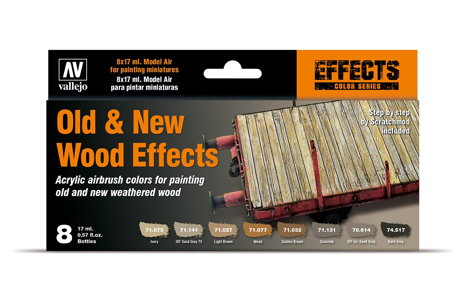 Vallejo Old and New Wood Affects 18ml Paint