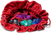 FanRoll Dragon Storm Velvet Compartment Dice Bag: Red Dragon Scales