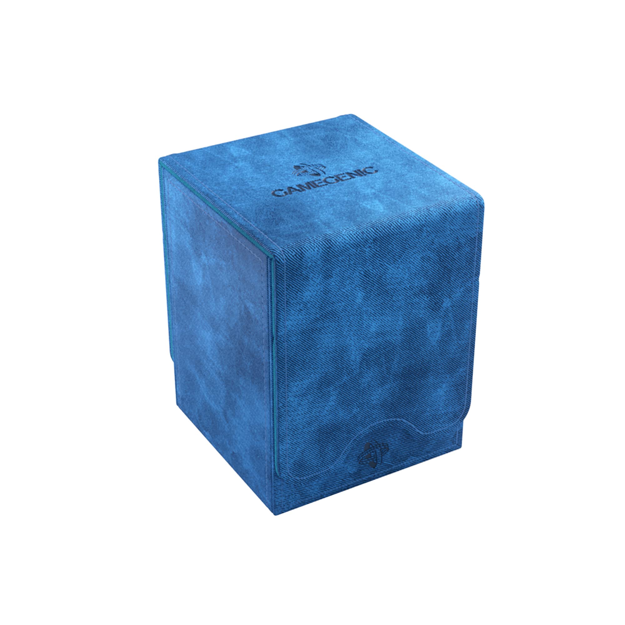 GameGenic Deck Box – Squire XL Blue 100CT – Durable and Sturdy TCG, OCG, CCG Card Storage – Compatible with Pokemon, Yugioh, Commander, and MTG Magic: The Gathering Cards