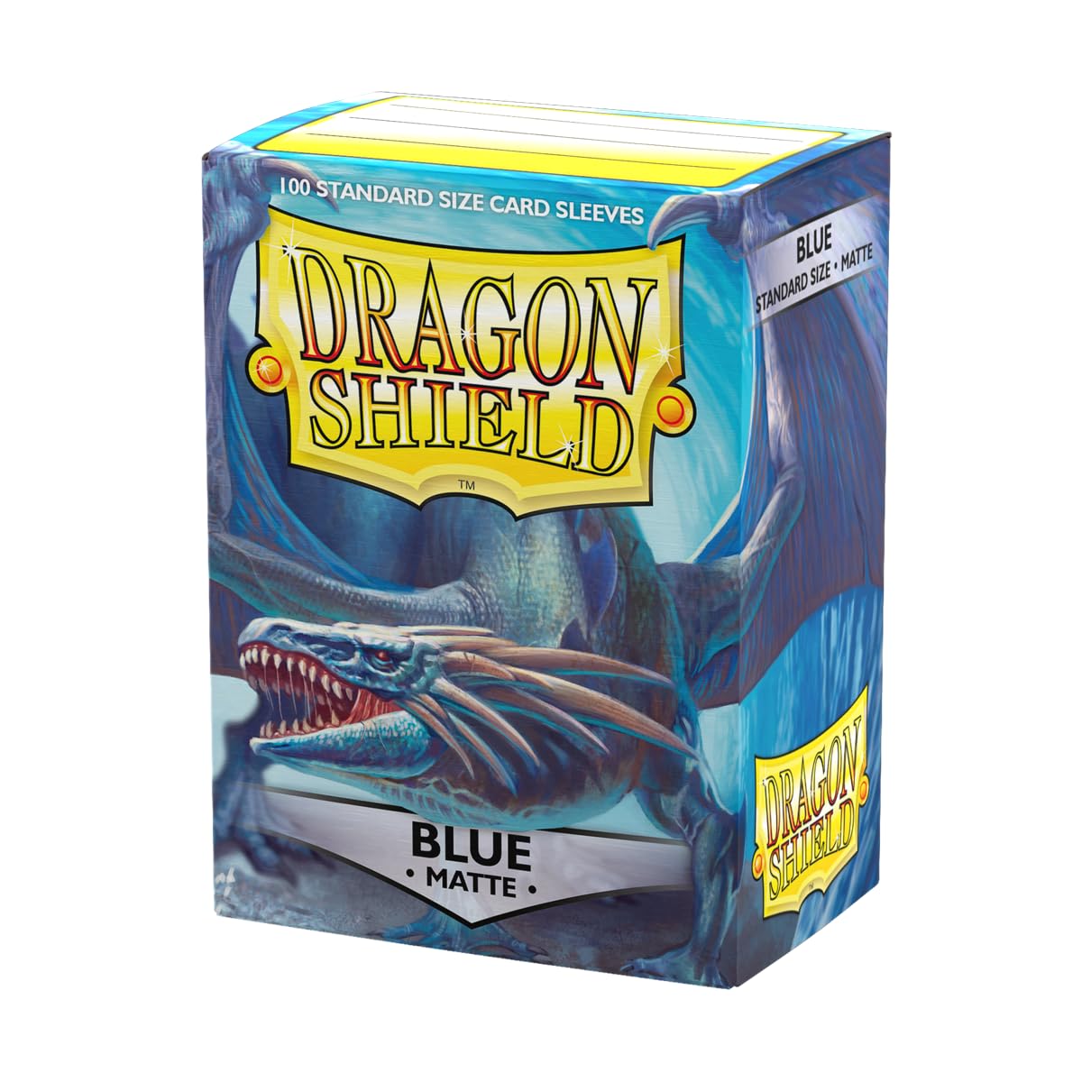 Dragon Shield | Standard Size Matte Card Sleeves | 100 CT - Smooth & Tough TCG Sleeves - Compatible with Pokemon, Flesh & Blood, One Piece & Magic The Gathering | Matte Blue