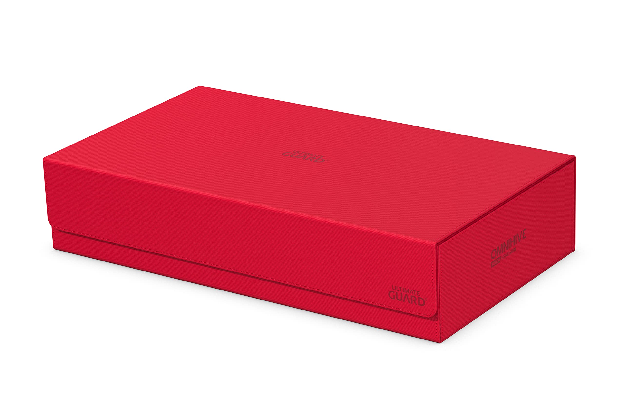 Ultimate Guard Omnihive 1000+, Deck Case for 1000 Double-Sleeved TCG Cards + 2 removable Trays, Red, Magnetic Closure & Microfiber Inner Lining