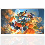 GamerMats Premium Stitched Playmats for Card Games & Computer Desktop PC Gaming - Unique Fantasy, Sci-fi, and Anime Designs, Non-Slip Rubber Base, Durable - MTG Compatible (Pumpkin Spell)