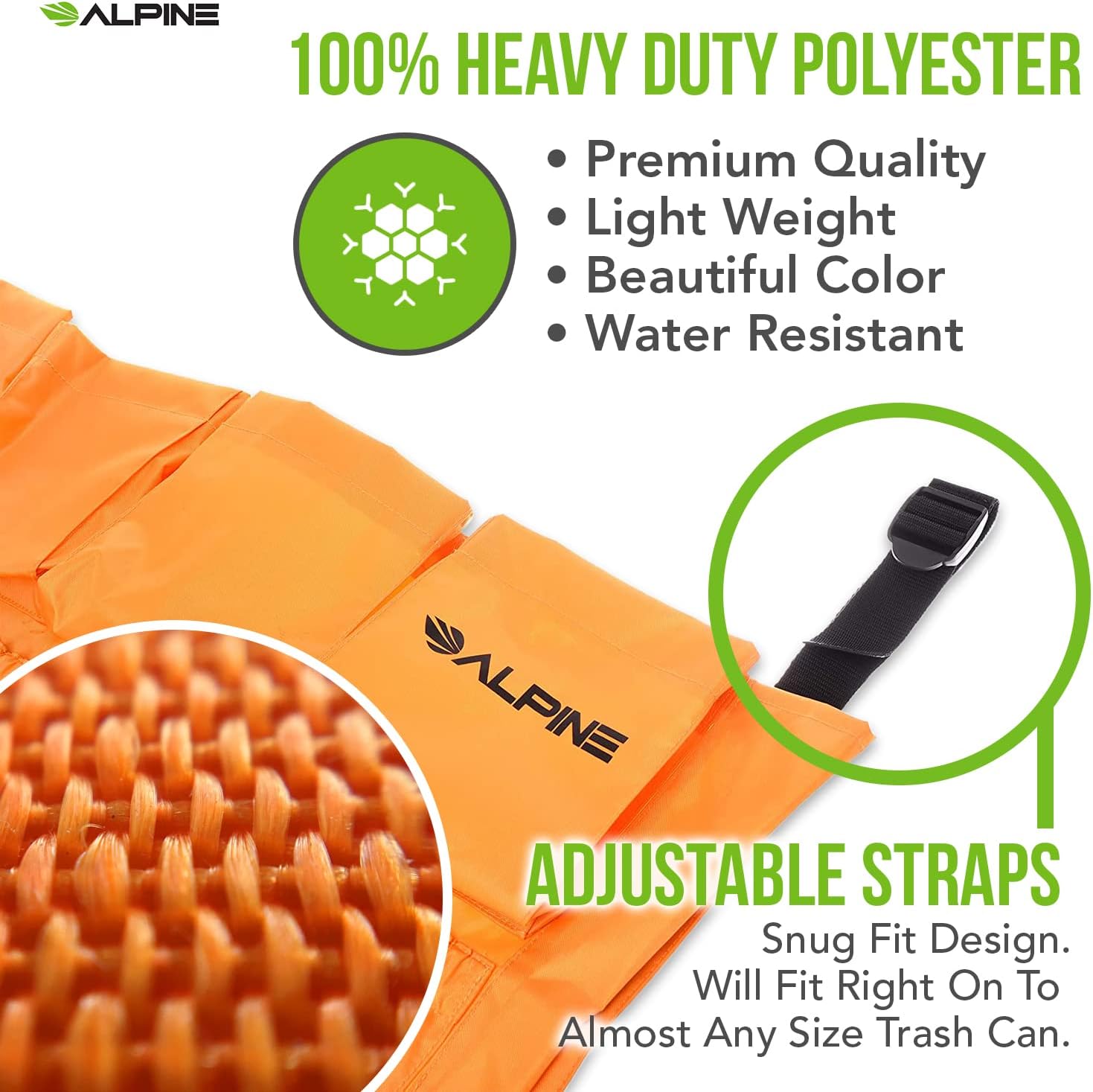 Caddy Bag for Large Round and Square Trash Cans