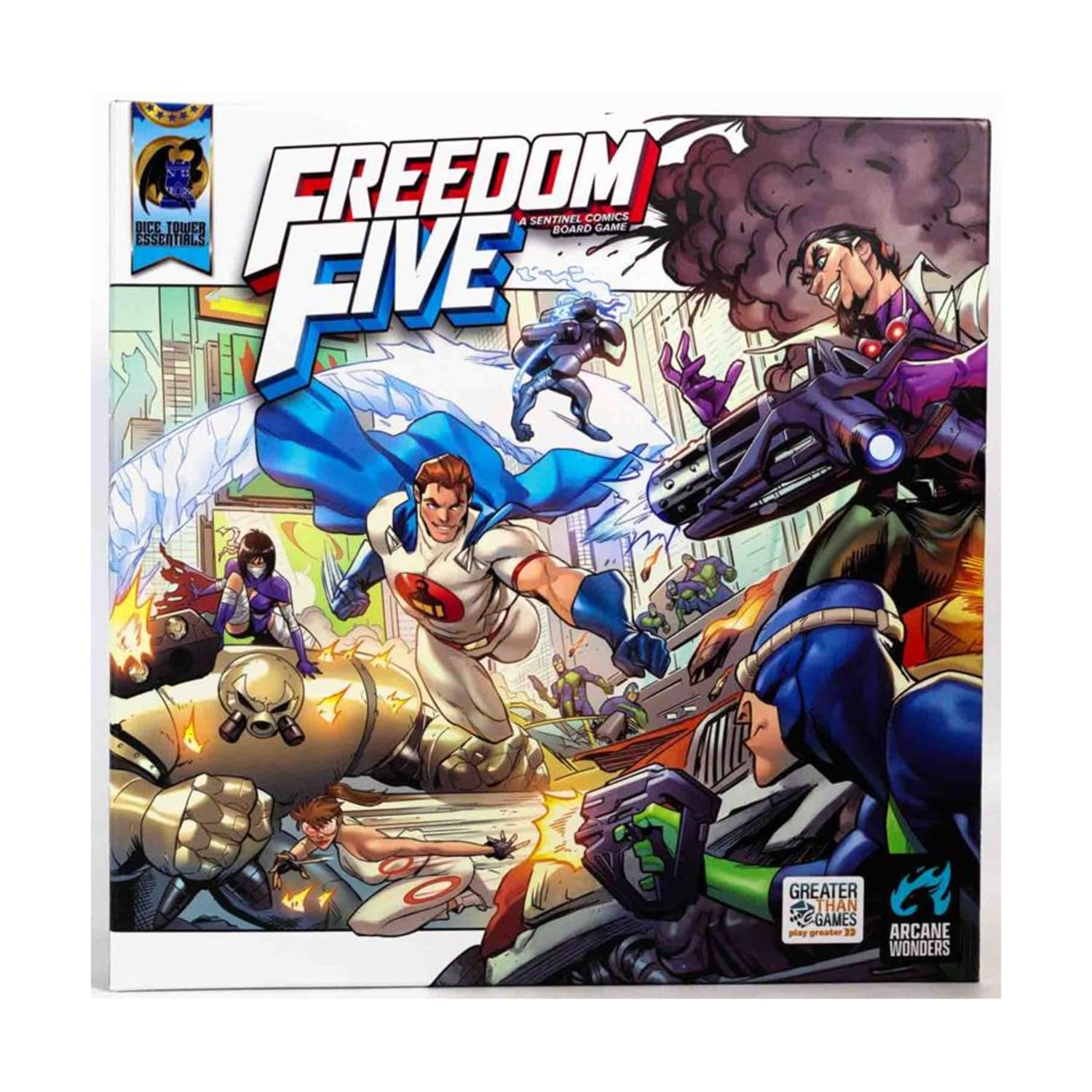 Arcane Wonders Freedom Five - Sentinel Comics Board Game for Cooperative Strategy and Heroic Adventures