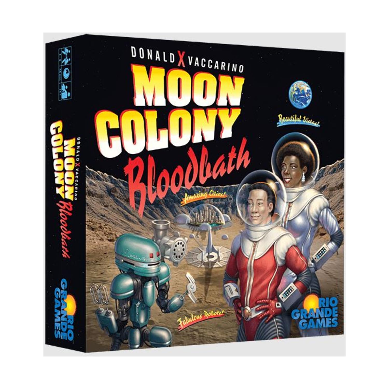 Rio Grande Games Moon Colony Bloodbath Strategy Card Game, 1-5 Players, Engine Building Board Game Ages 14+