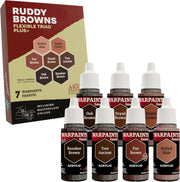 The Army Painter, Warpaints Flexible Triad PLUS+: Ruddy Browns, 7 x 18 ml acrylic paints - Miniature quality hobby paint for Dungeons and Dragons (DnD) & Warhammer Miniatures