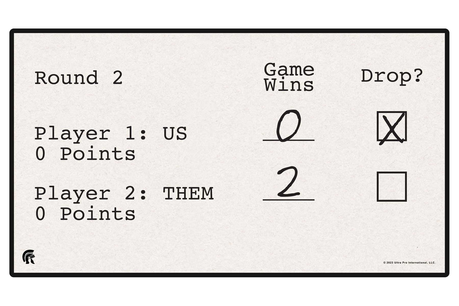 0-2 Drop Playmat, 13.75" x 24"