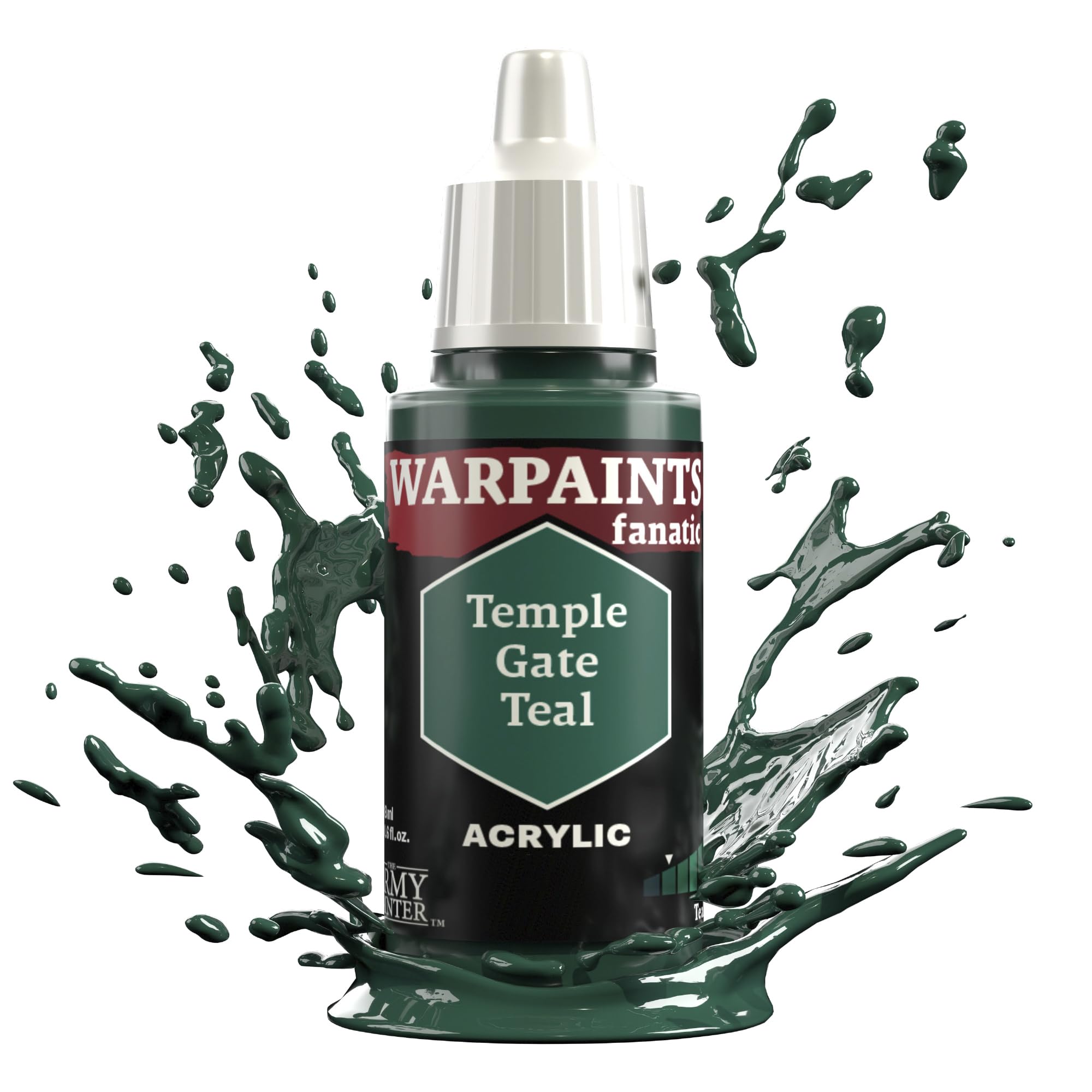 The Army Painter Teals & Turquoises Warpaints Fanatic 18ml Acrylic Paints (Temple Gate Teal)