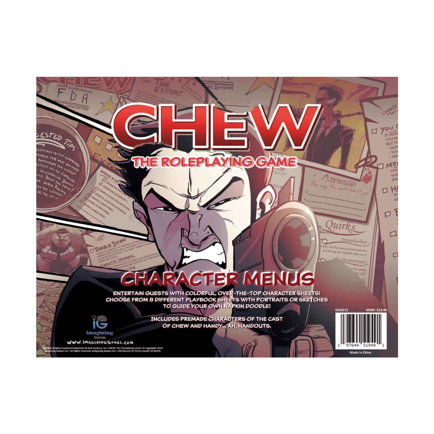 CHEW: Character Menus (RPG Supplement)