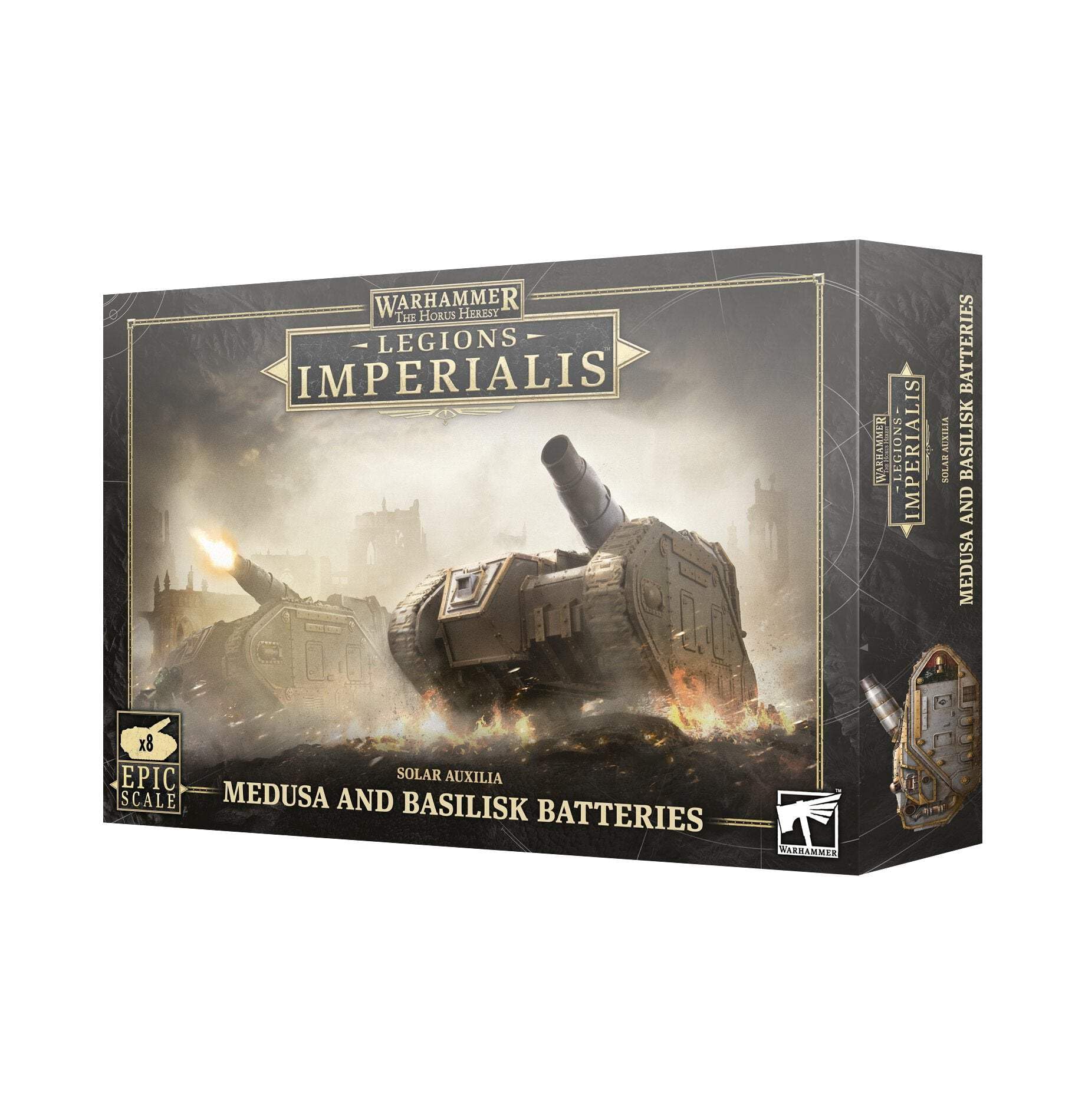 Warhammer Games Workshop Legions Imperialis - Solar Auxilia: Basilik/Medusa Batteries [Epic Scale]
