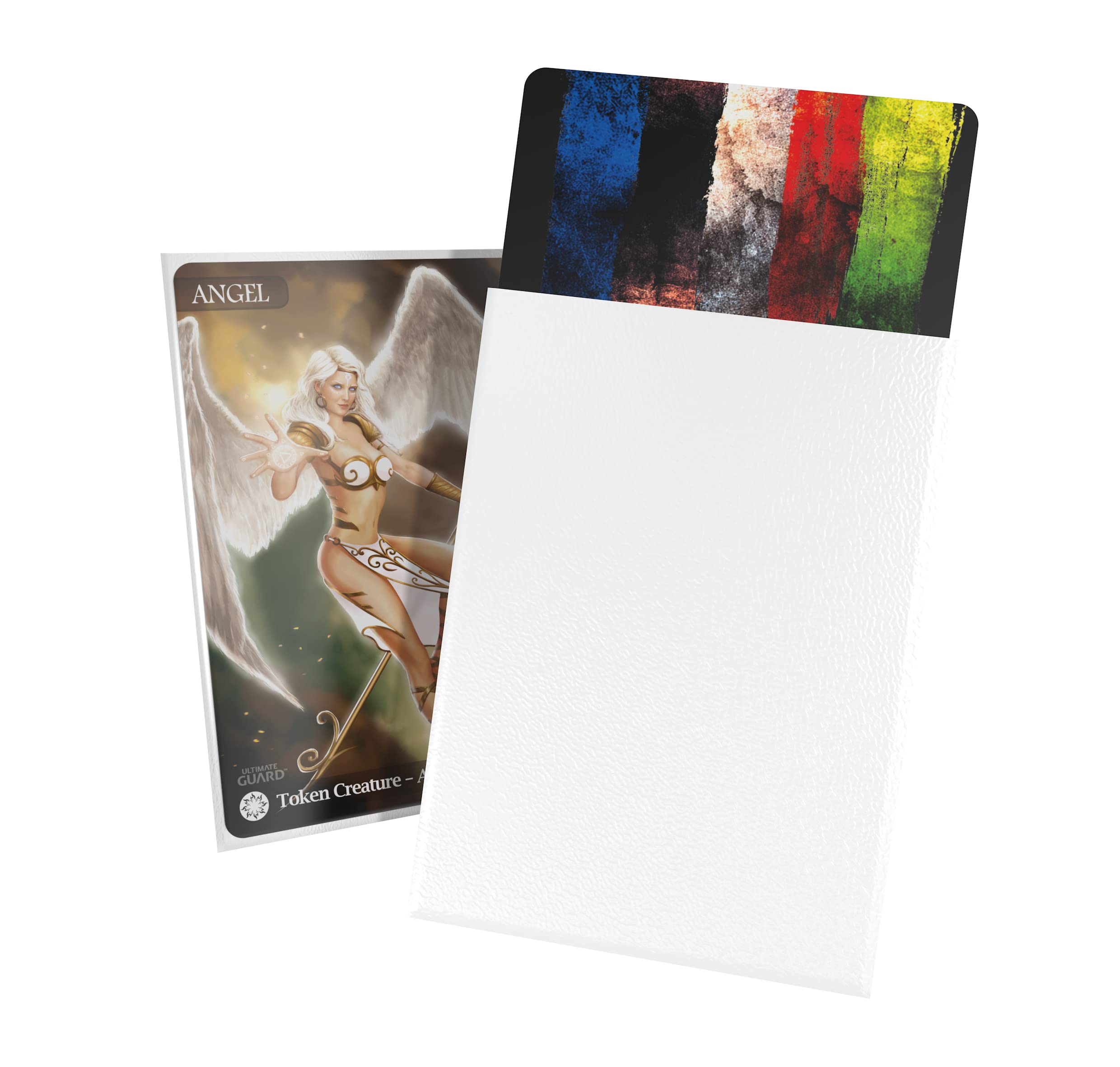 Ultimate Guard Cortex Outer Card Sleeves, 100 Standard Size TCG Sleeves, 66 x 91mm, White Back, Matte Finish, No PVC & Acid-Free, High Clarity