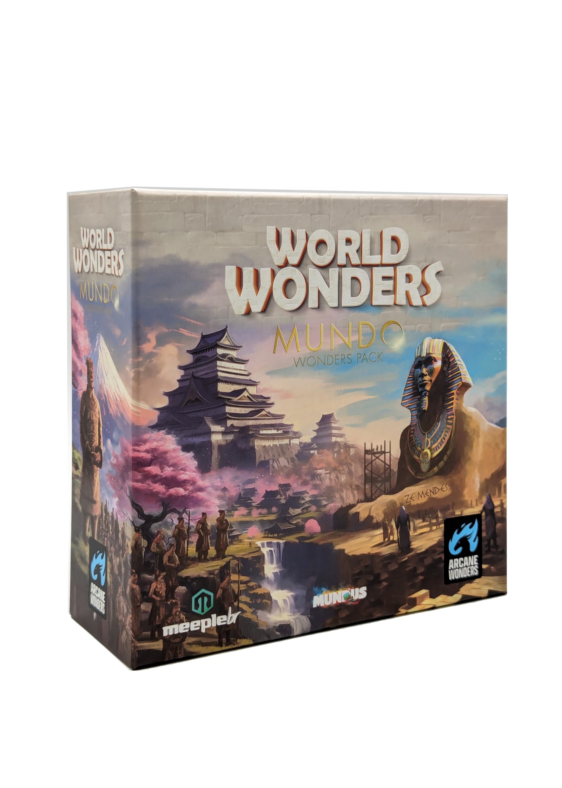 World Wonders Mundo Expansion, Strategy Board Game, for 1 to 5 Players and Ages 14+, Arcane Wonders