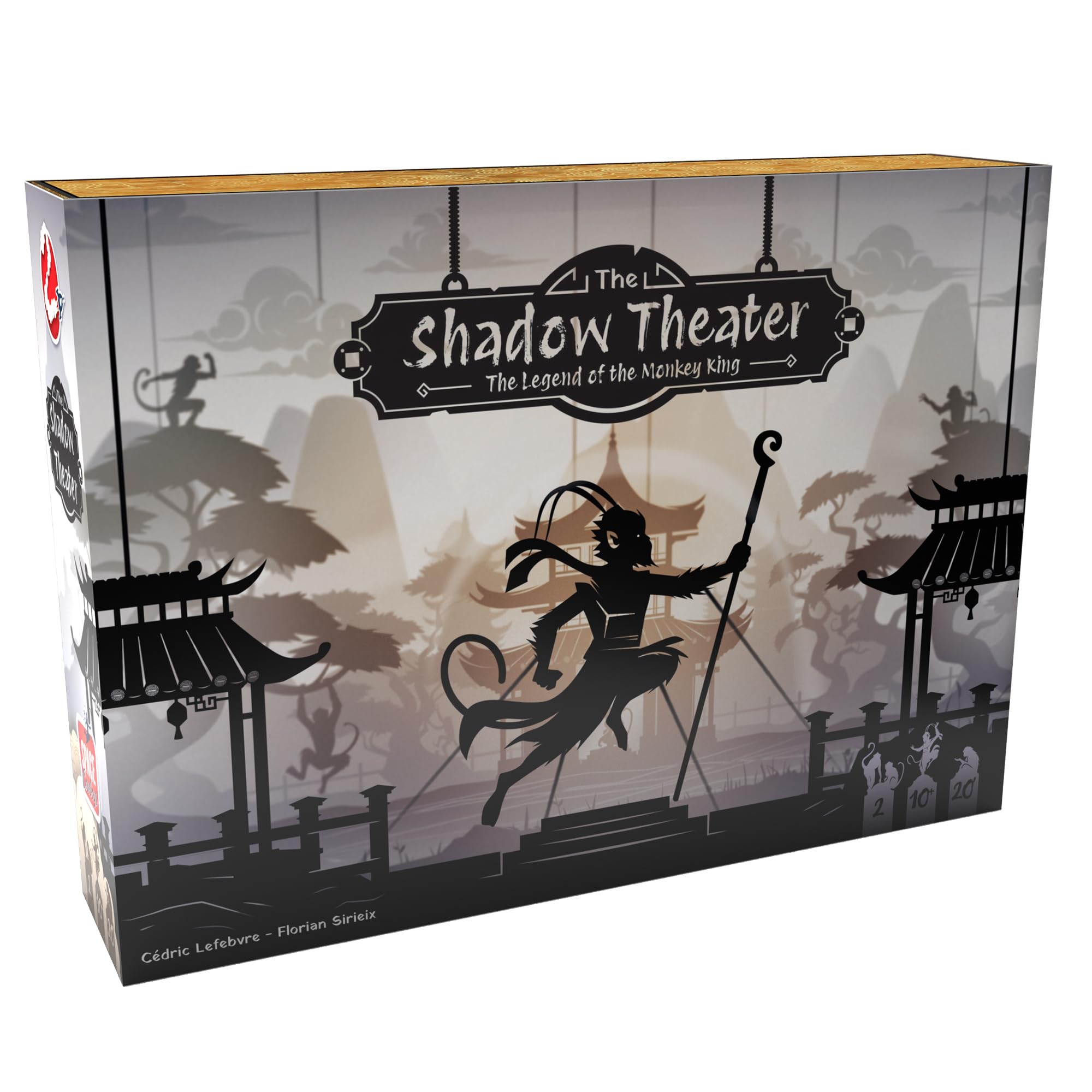 The Shadow Theater: The Legend of The Monkey King Board Game - Worker Placement Adventure, Strategy Game, Family Game for Kids and Adults, Ages 10+, 2 Players, 30 Min Playtime, Made by Space Cowboys