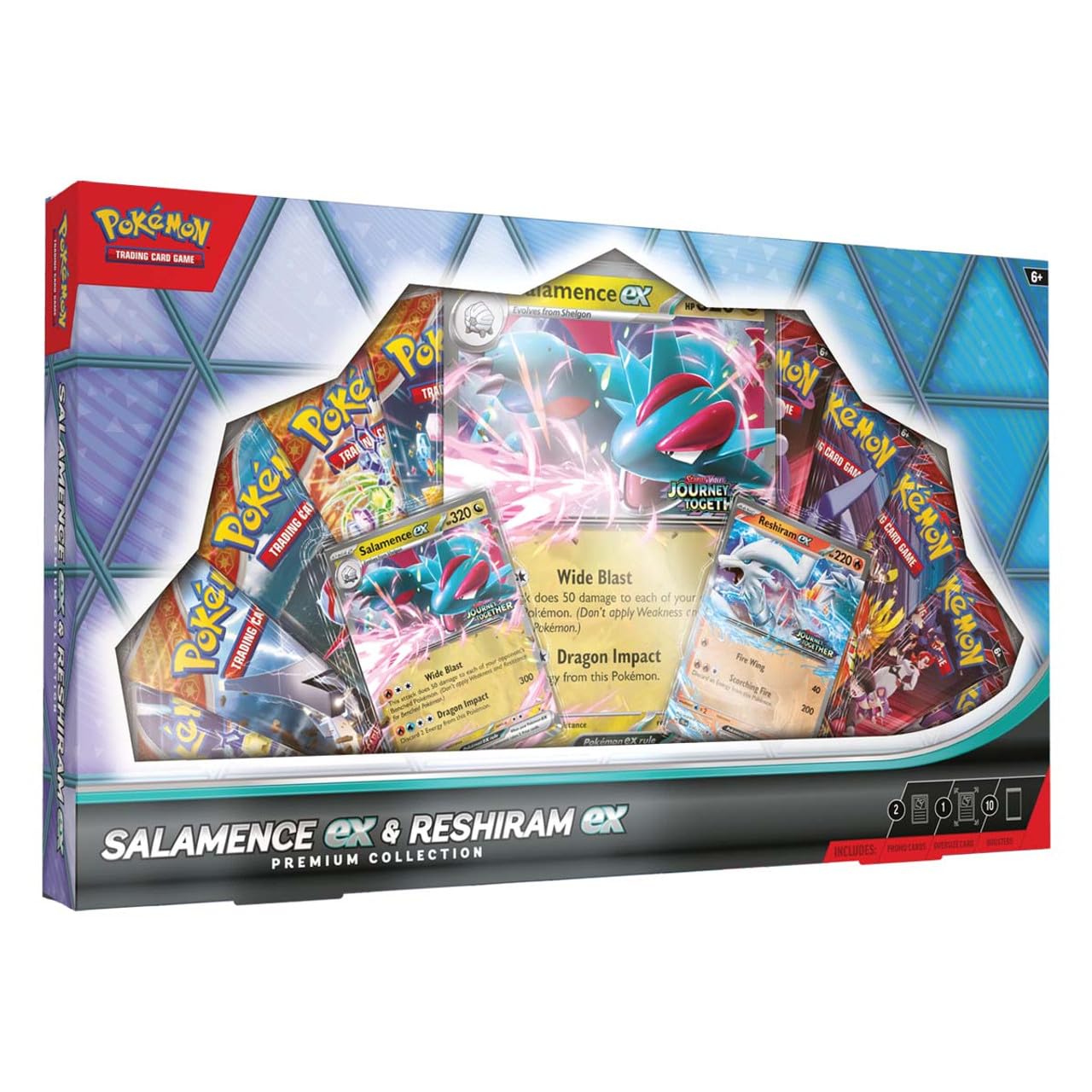 Pokemon TCG Salamence ex & Reshiram ex Premium Collection Box, 1 Piece