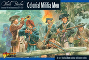 Colonial Militia Men - 28mm Scale Plastic Miniatures for Black Powder by Warlord Games - Highly Detailed American War of Independence Era for Table-top Wargaming