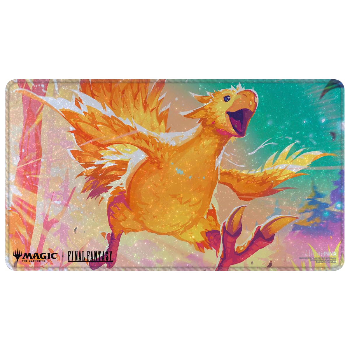 Final Fantasy x Universes Beyond Traveling Chocobo (Golden) Holofoil Playmat for Magic: The Gathering