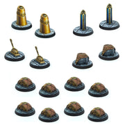 Modiphius Impressions The Elder Scrolls: Call to Arms - Dwemer Markers and Tokens - 16 Piece Miniature Set, RPG Accessory