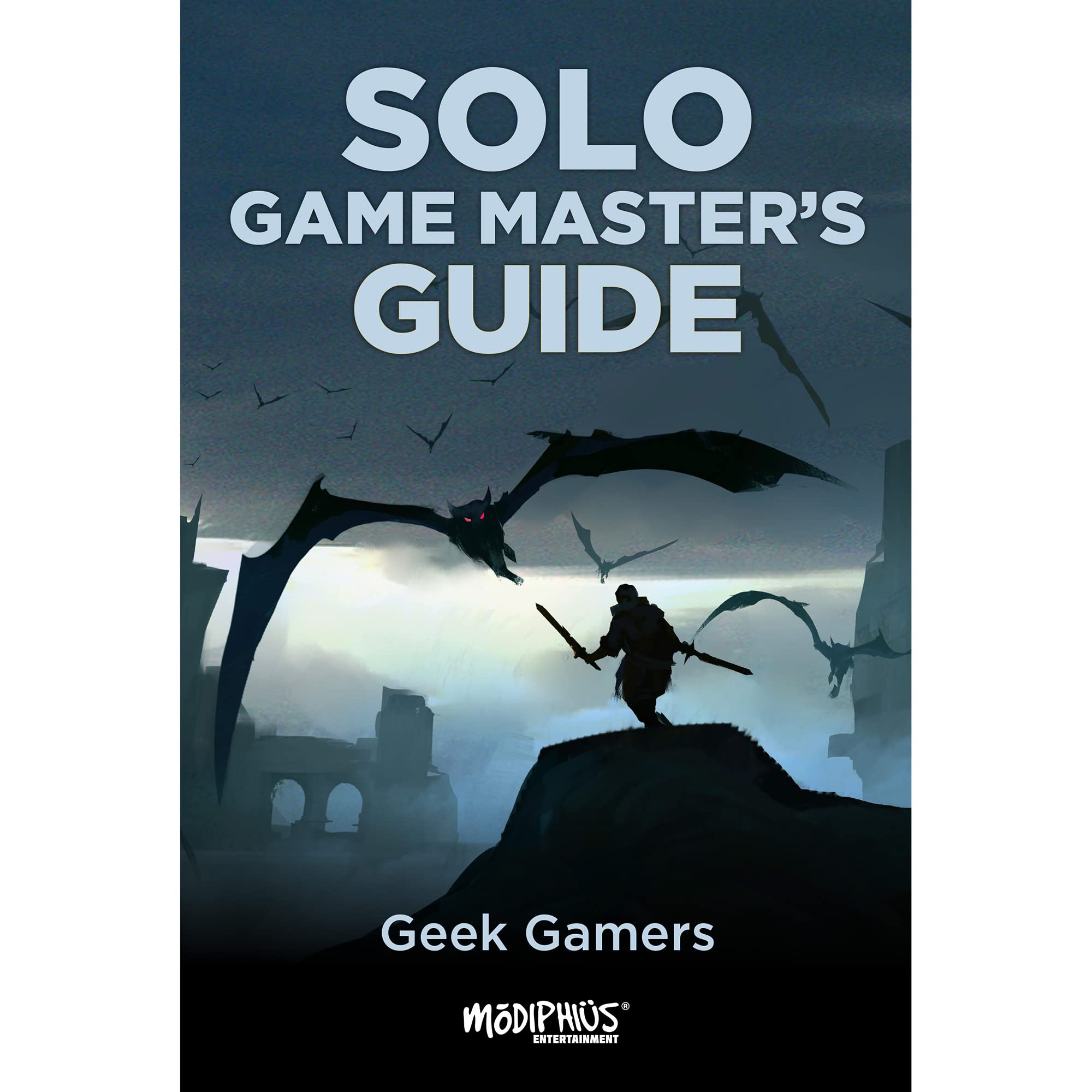 Modiphius Entertainment Ltd Geek Gamers: Solo Game Master's Guide - Softcover RPG Book, 180 Pages, System-Neutral Tricks, Rules, Tables & Lists