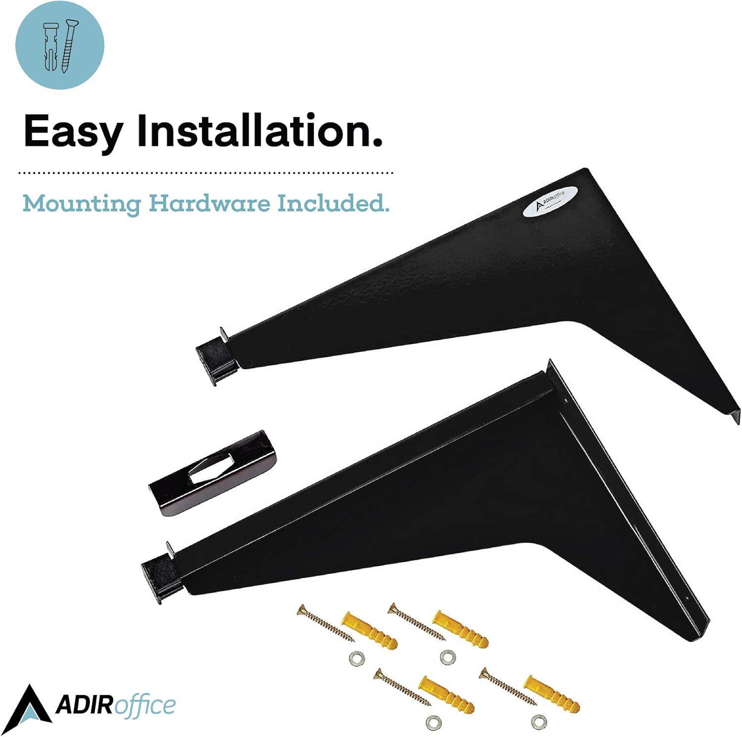 Drop Lift Wall Rack for Blueprints, Black (2 pack)
