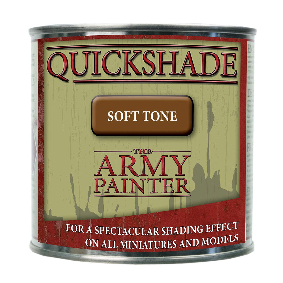 Miniature Painting Varnish for Shading Mini Models, Soft Tone - Quickshade Miniature Varnish by The Army Painter (250 ml)
