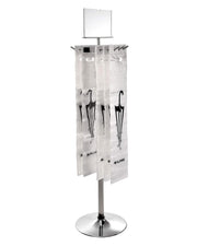 Alpine Industries Wet Umbrella Bag Wrapper Stand with 100 Long Bags