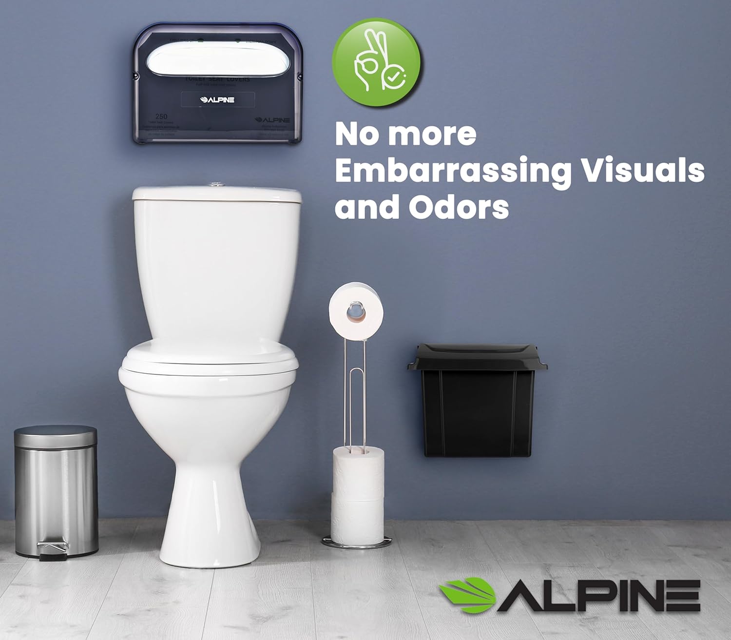 Sanitary Napkin Receptacle, Black