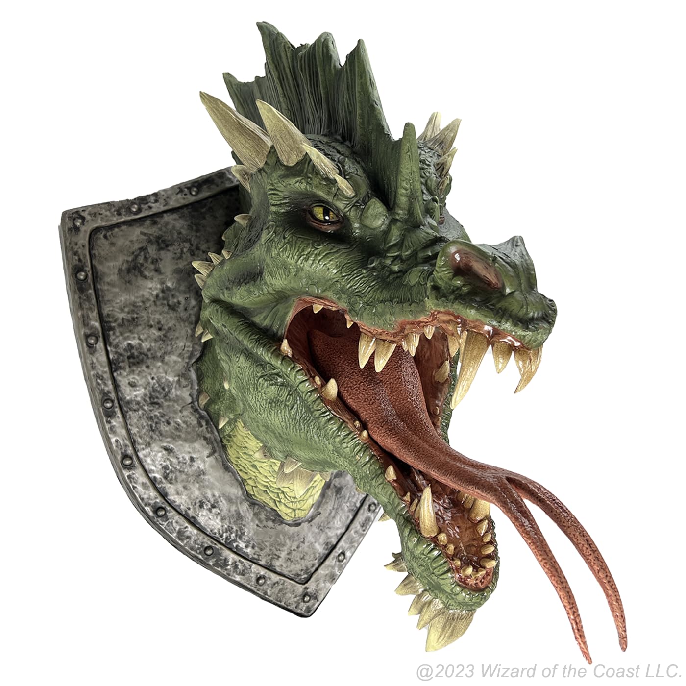 WizKids D&D Replicas of The Realms: Green Dragon Trophy Plaque | Dungeons and Dragons Wall Decoration