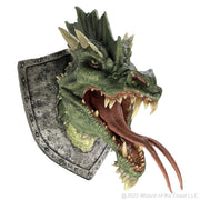 WizKids D&D Replicas of The Realms: Green Dragon Trophy Plaque | Dungeons and Dragons Wall Decoration