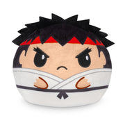 TeeTurtle Street Fighter Reversible 4" Plushie - Ryu & Chun Li - Officially Licensed Capcom Cute Kawaii Soft Stuffed Animal Fidget Toys