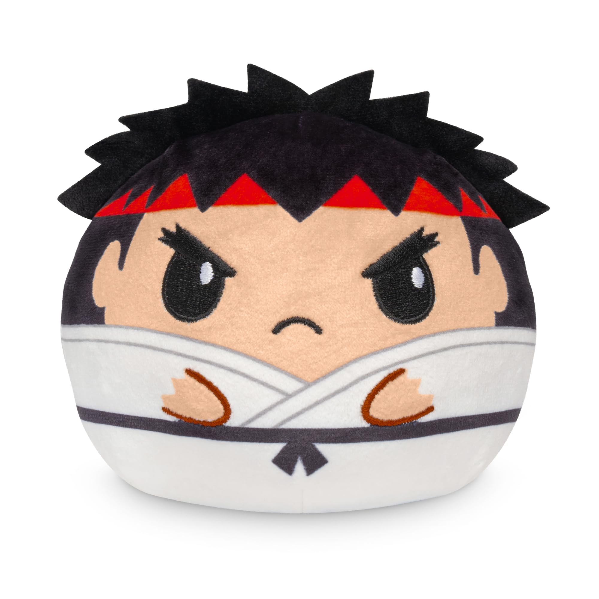 TeeTurtle Street Fighter Reversible 4" Plushie - Ryu & Chun Li - Officially Licensed Capcom Cute Kawaii Soft Stuffed Animal Fidget Toys
