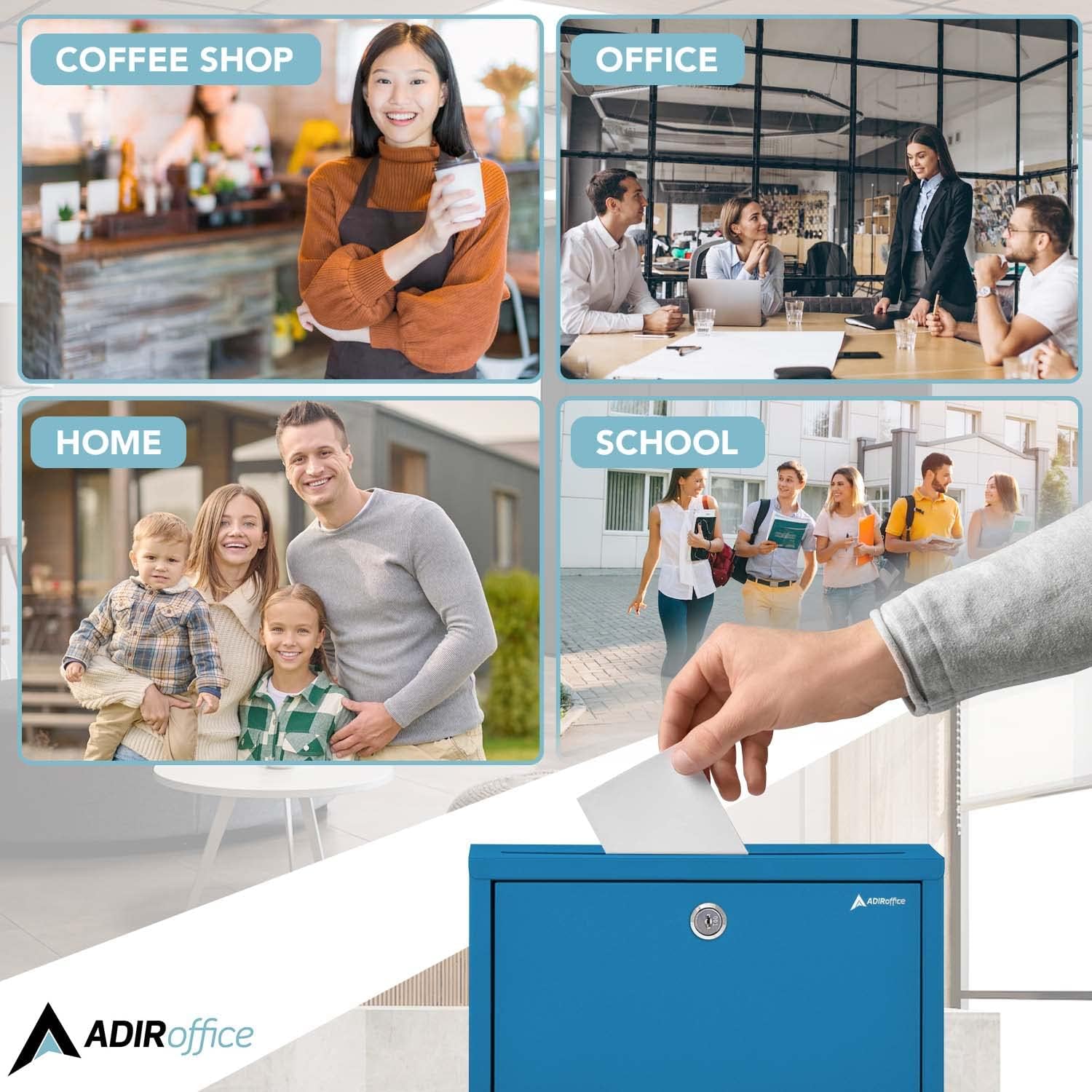 Wall Mountable Large Steel  Drop Box (2 pack)