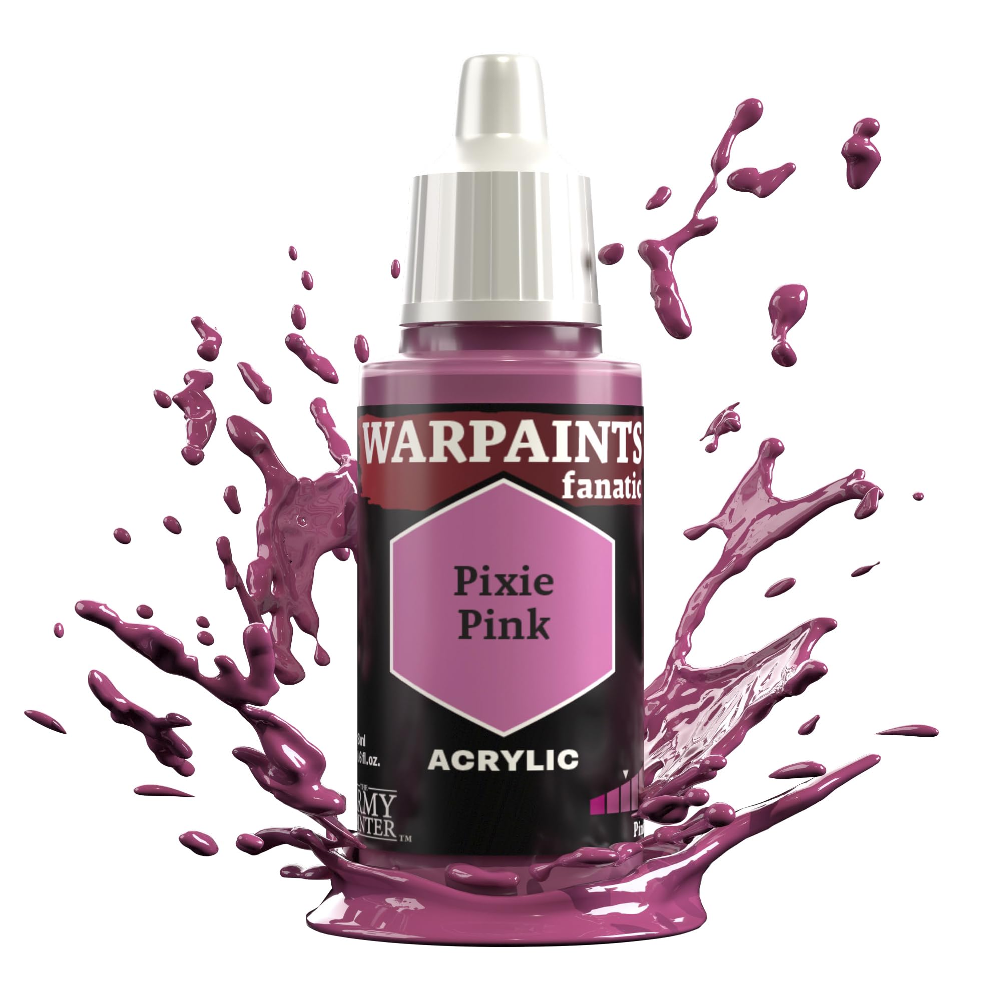 The Army Painter Pinks & Purples Warpaints Fanatic 18ml Acrylic Paints (Pixie Pink)