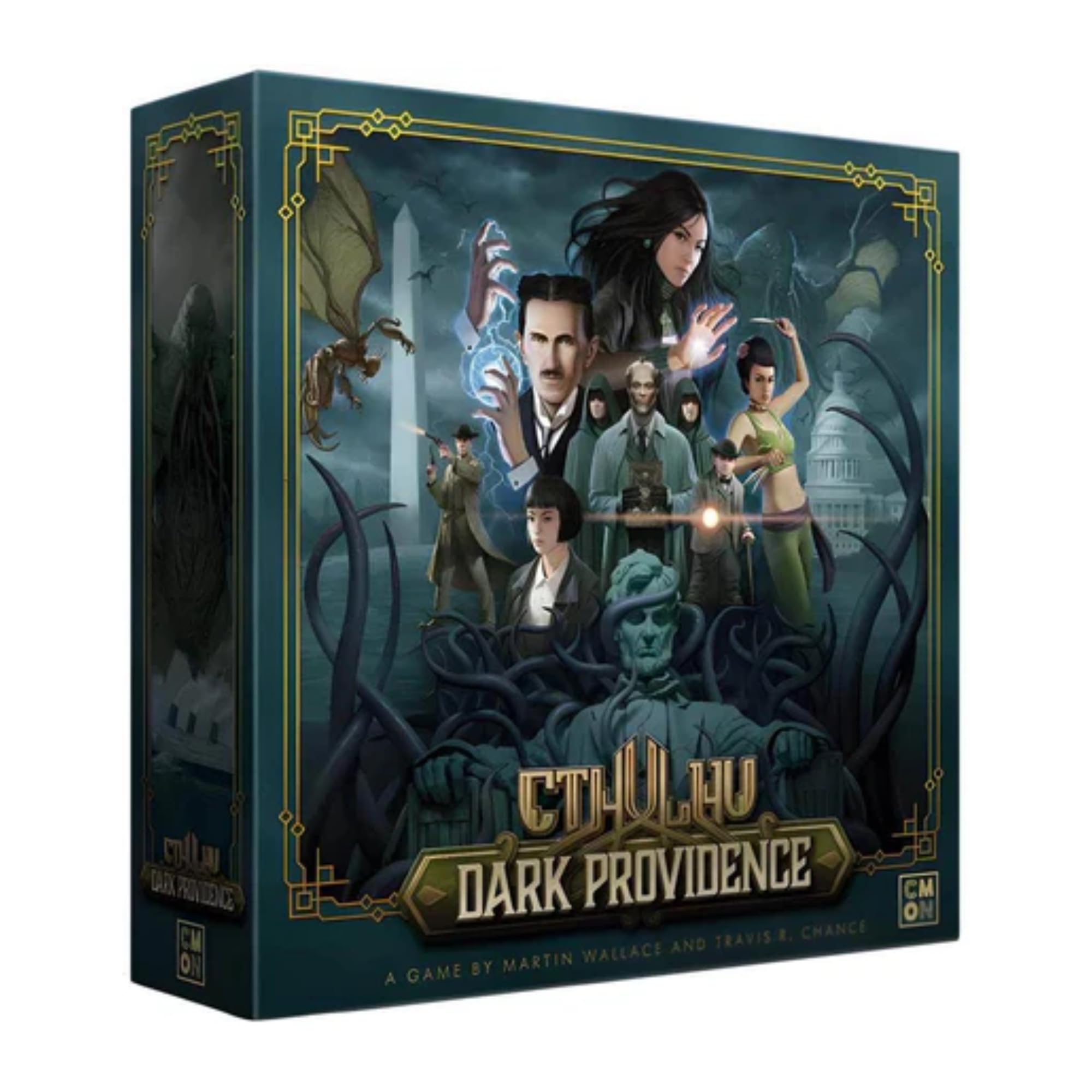Cthulhu: Dark Providence Board Game - Secret Alignment Deckbuilding Game, Immersive Strategy Game for Kids & Adults, Ages 14+, 1-5 Players, 90 Minute Playtime, Made by CMON