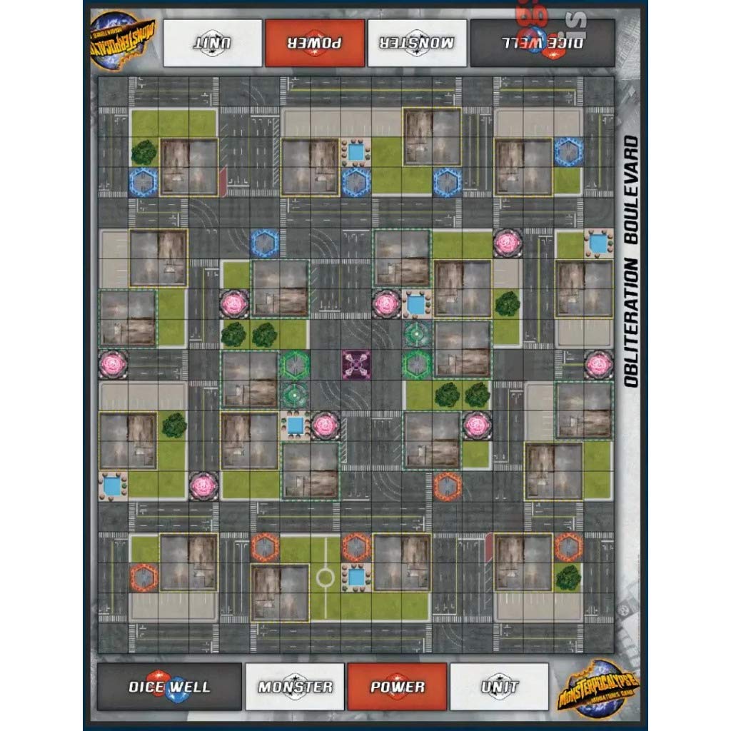 Monsterpocalypse Fabric Playmat - Obliteration Boulevard PIP51905