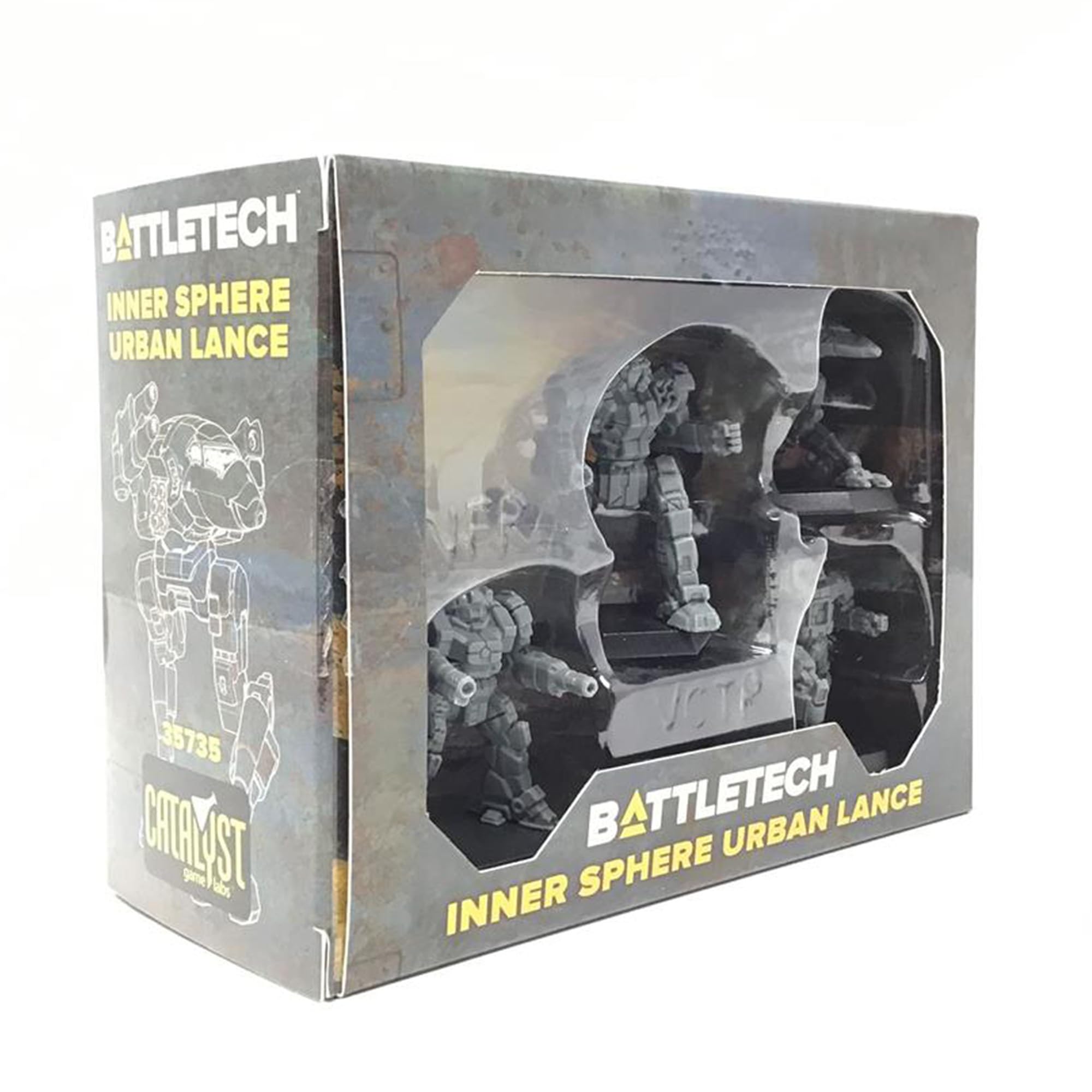 Catalyst Game Labs BattleTech Mini Force Pack: Inner Sphere Urban Lance, Grey
