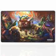 GamerMats Premium Stitched Playmats for Card Games & Computer Desktop PC Gaming - Unique Fantasy, Sci-fi, and Anime Designs, Non-Slip Rubber Base, Durable - MTG Compatible (Goblins)