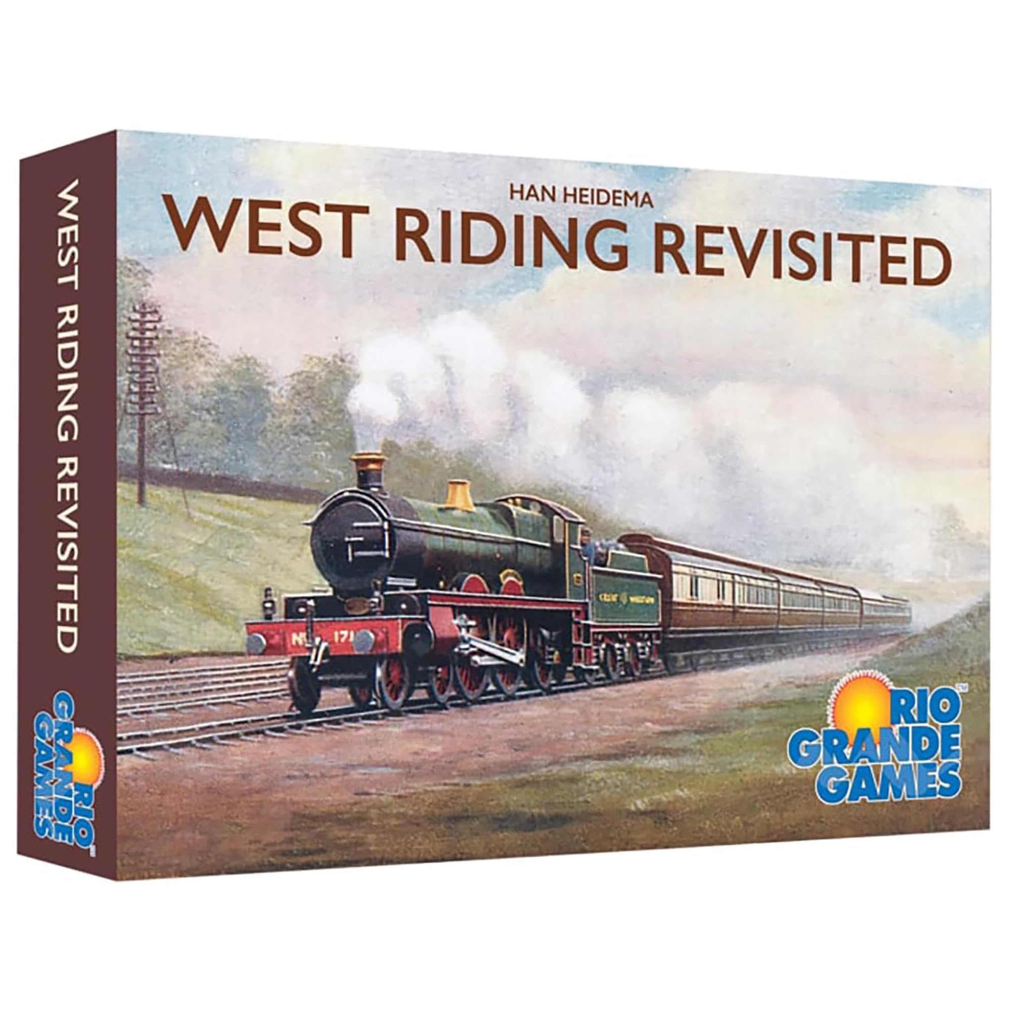 Rio Grande Games West Riding Revisited Railway Strategy Board Game, Economic Simulation, 3-6 Players, 30-60 Min
