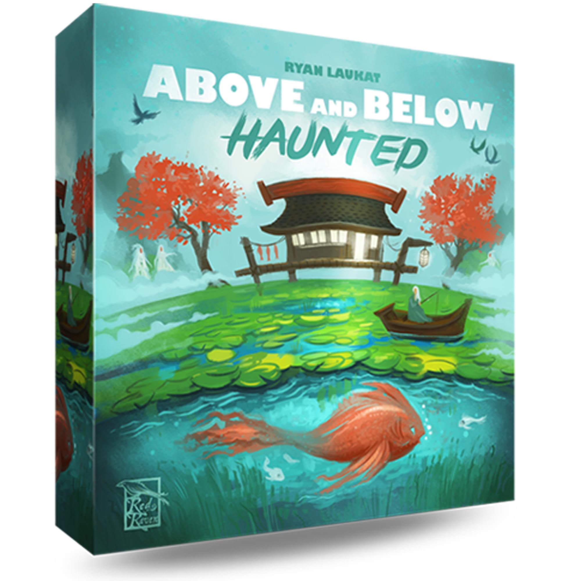 Above and Below: Haunted Board Game | Spooky Story Adventure | Red Raven Games | Light Strategy Village Building | 2–4 Players | Ages 8+ | Cards, Dice & Ghostly Encounters