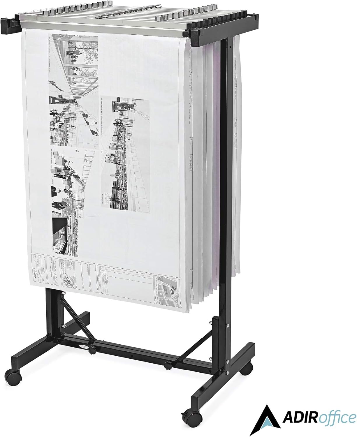 Expandable Mobile Plan Center for Blueprints, Black