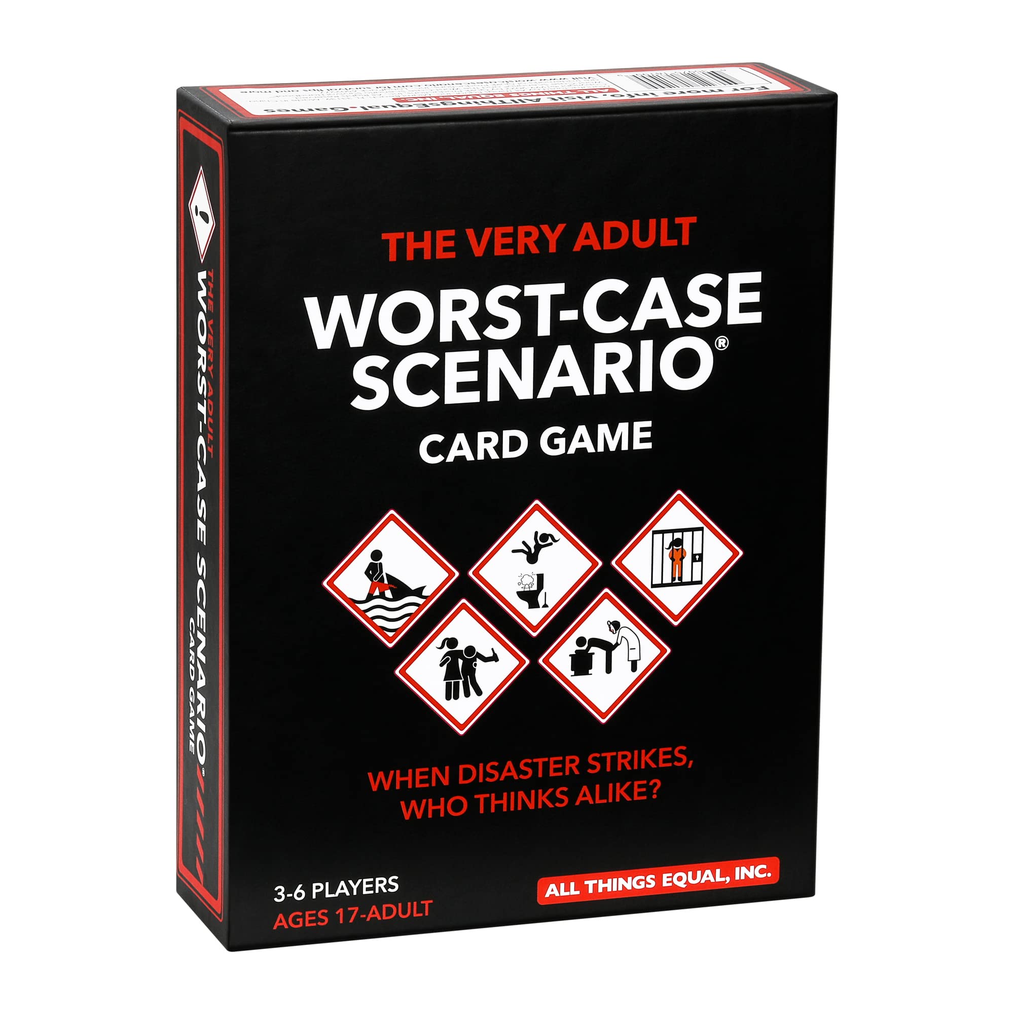 Moose games The Very Adult Worst-CASE Scenario Card Game - All New Party Game | 0% Trivia, 100% Humorous Fun, Black