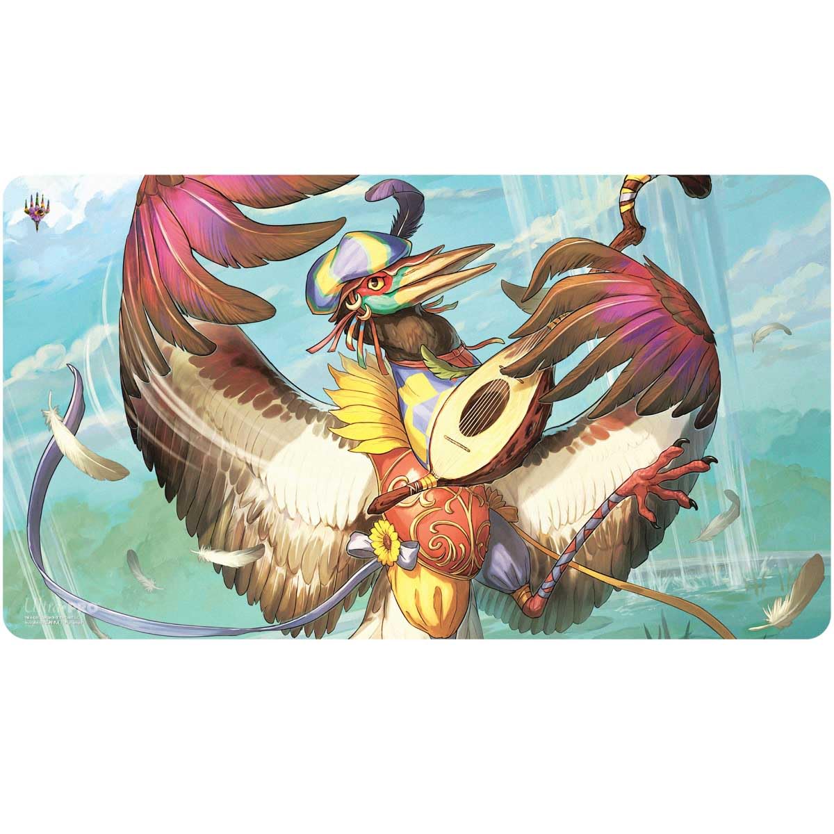 Ultra PRO - Magic The Gathering Bloomburrow Playmat Featuring Zinnia, Valley’s Voice and Arthur, Marigold Knight, Gaming Accessory, Compact Playmat, Portable Design, Perfect for Tabletop Gaming