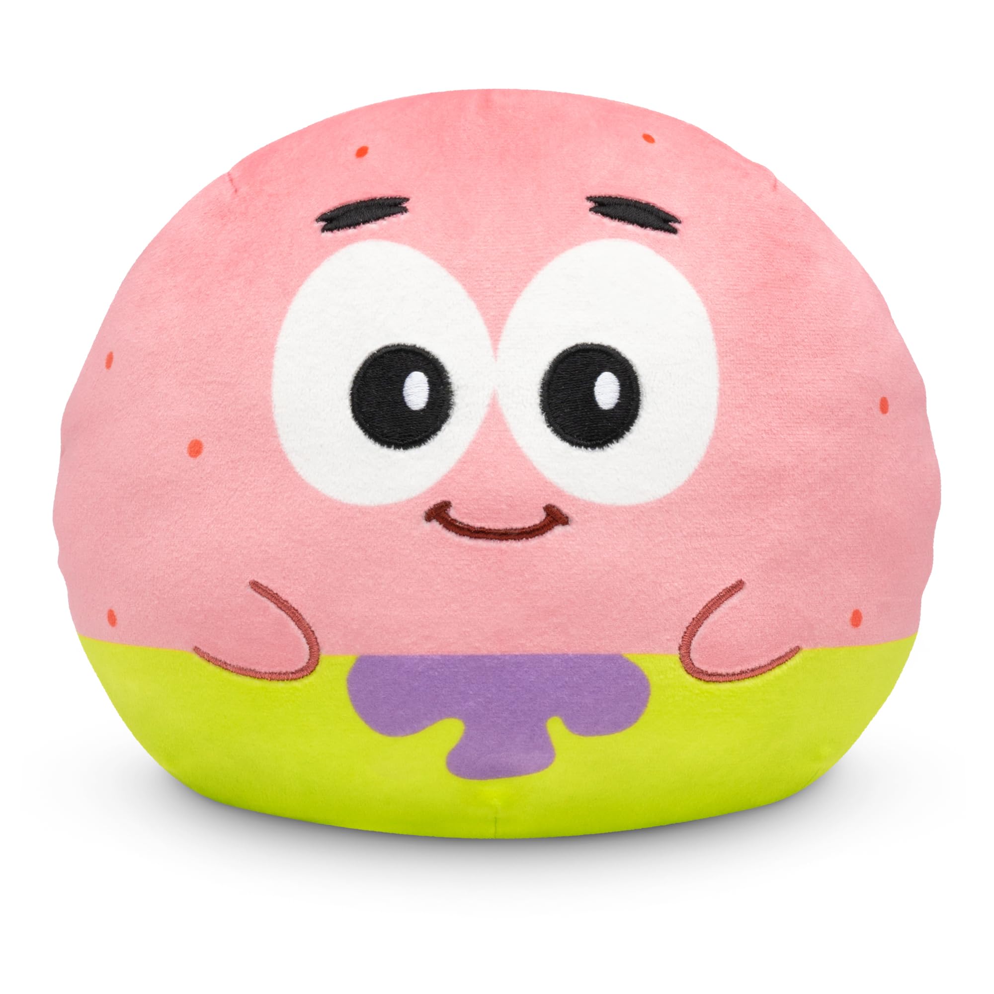 TeeTurtle Reversible Spongebob Squarepants Patrick Star 6 -Inch Two-Sided Flip Plush Toy with Embroidered Details - Cute Mini Collectible Plush for Kids, Teens, and Adults
