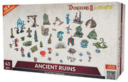 Dungeons & Lasers: Ancient Ruins Scatter Terrain - 43 Piece Modular Design - RPG Terrain for DND and 5E Compatible Tabletop Games - Fits 28/32mm Scale Miniatures - Unpainted & Unassembled - Ages 14+