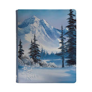 Ultra PRO - Bob Ross Winter Paradise 9-Pocket Zippered PRO-Binder, Trading Card Collector Organizer Bob Ross Merch Premium Storage Leatherette Binder Side-Loading Scenic Artwork