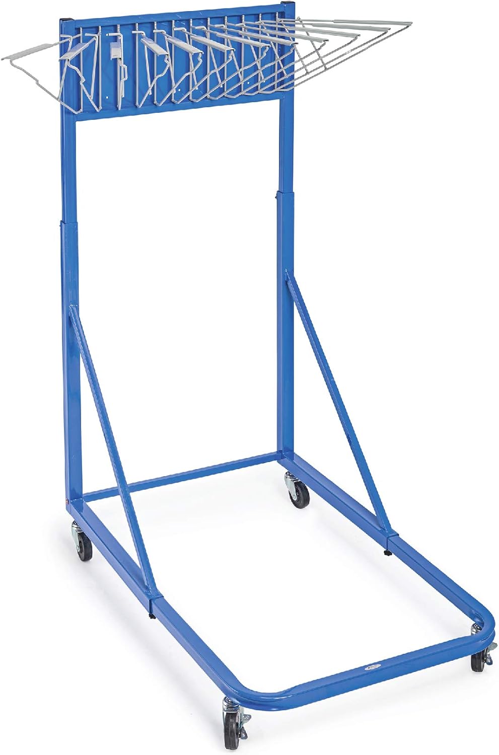 Vertical File Rolling Stand for Blueprints, Blue