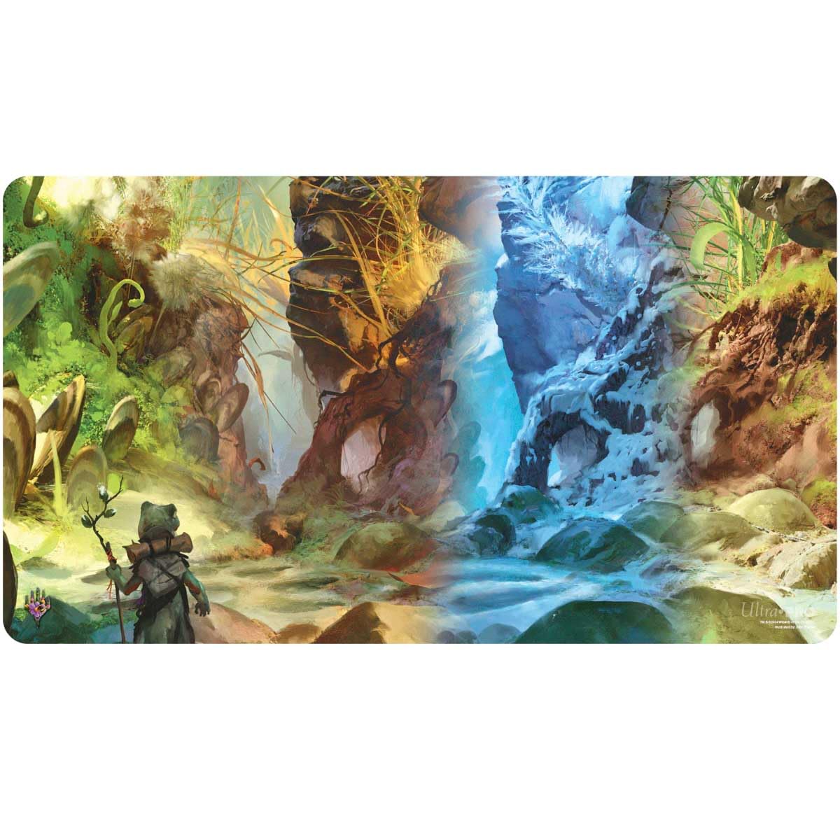 Ultra PRO - Magic The Gathering Bloomburrow Playmat Featuring Season Lands: Swamp (Four Seasons), Gaming Accessory, Compact Playmat, Portable Design, Perfect for Tabletop Gaming