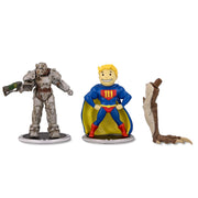 Toynk Fallout T-60 and Vault Boy (Power) 3-Inch Mini Figure Set 2-Pack for Adults | Includes Build-A-Figure Deathclaw Piece